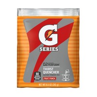 Gatorade 03808 Gatorade 8.5 Ounce Instant Powder Pouch Fruit Punch Electrolyte Drink - Yields 1 Gallon (40 Packets Per Case)